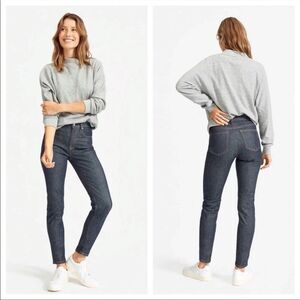 Everlane High Rise Ankle Jeans Dark Wash Size 27